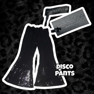 Foxblood Black Flared Disco Pants